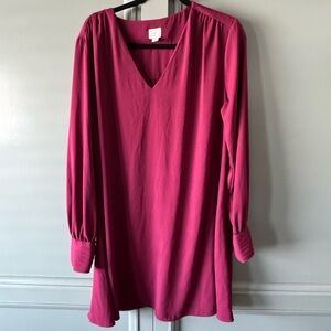 a new day Maroon Long Sleeve Dress